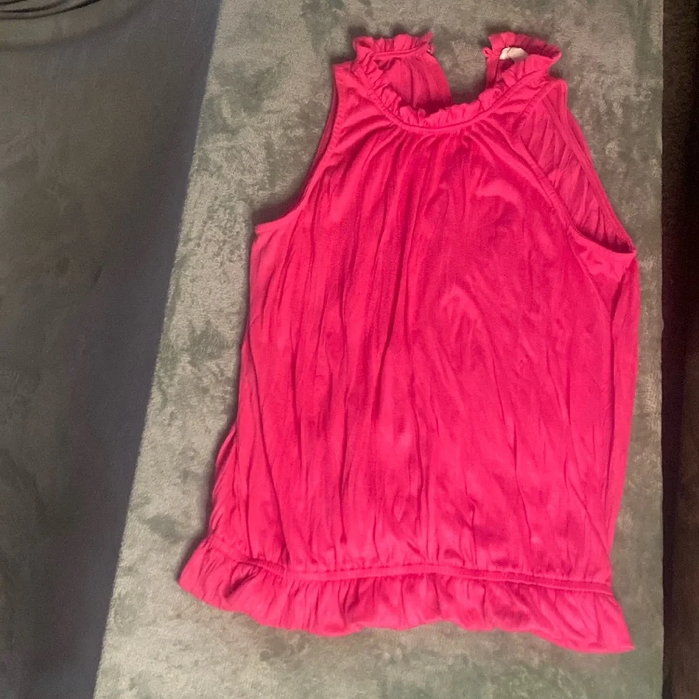 Hot pink ribbed summer blouse! - Picture 1 of 5